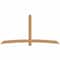 Ekena Millwork Bellingham Timber Gable Bracket, Western Red Cedar, 108"W x 54"H x 1 1/2"D x 5 1/2"F, 12/12 Pitch GBW108X54X0206BEL00SWR - alternate 1